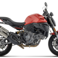 Arrow Racing Titanium Round-Sil Racing Silencers (Upper + Lower) | Ducati | Monster 890 V2 (2026)
